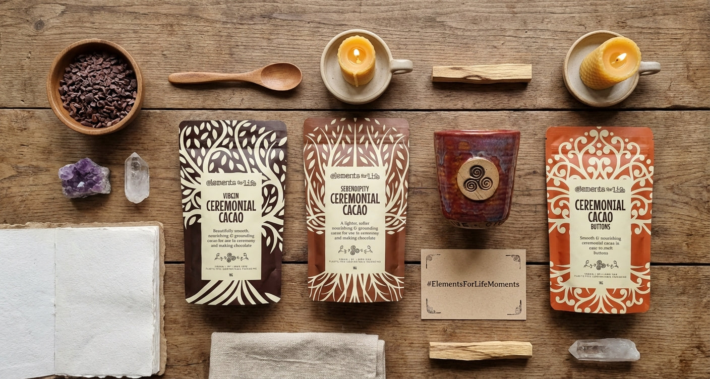 elements for life ceremonial cacao scene