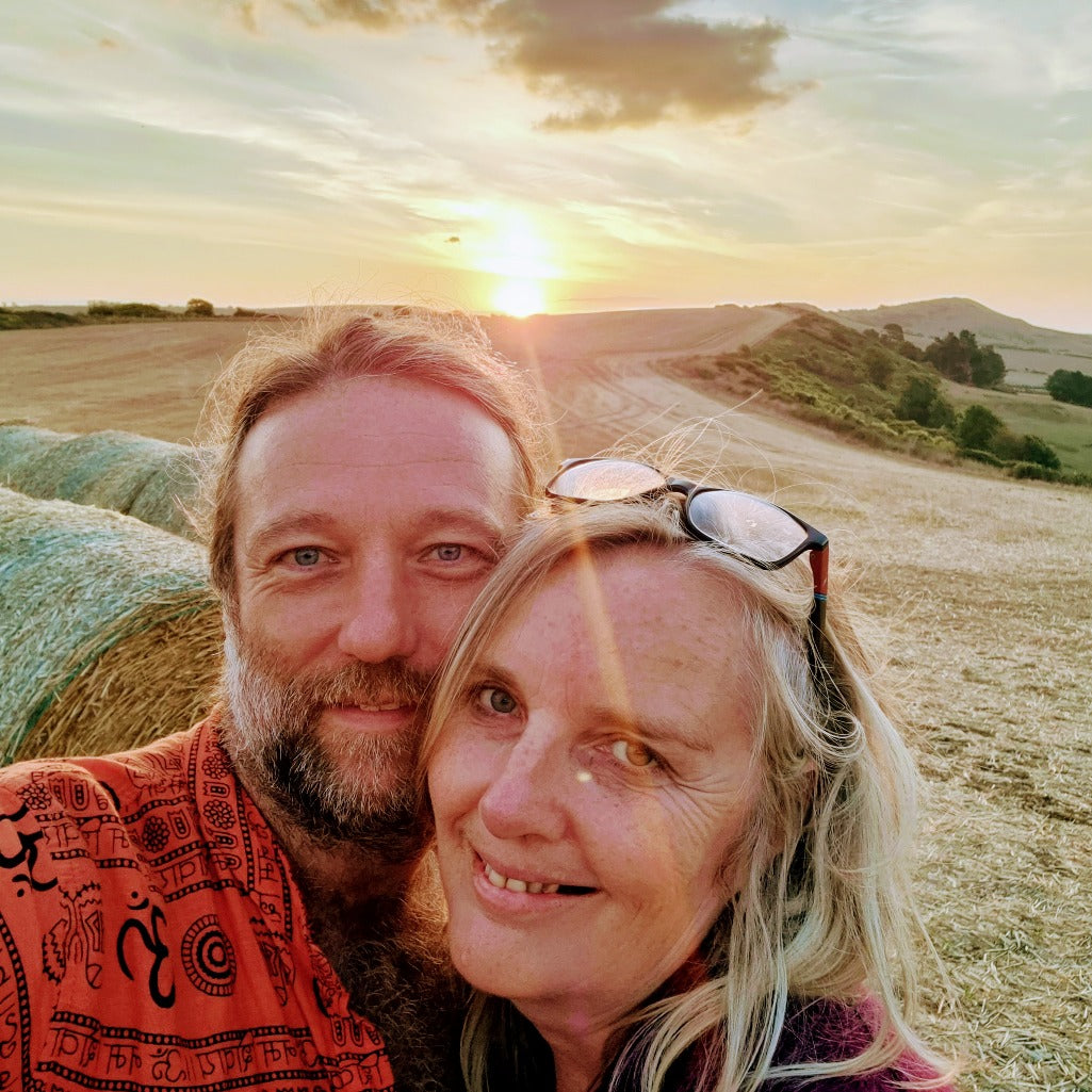 Paula and Dan Kimmeridge sunset