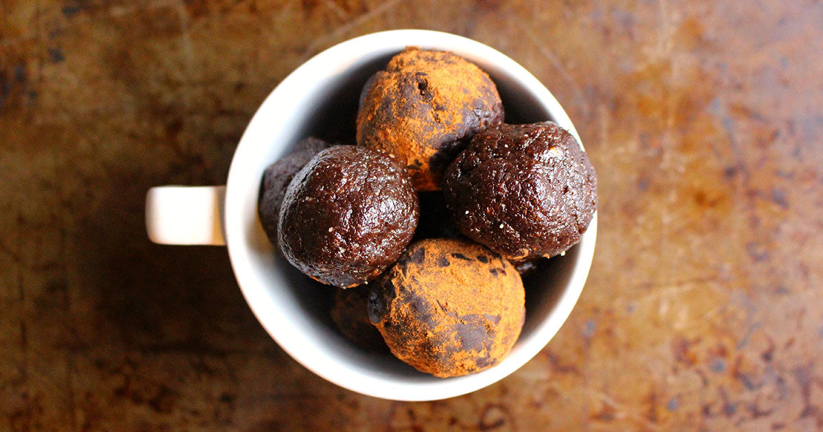 raw cacao brownie bites