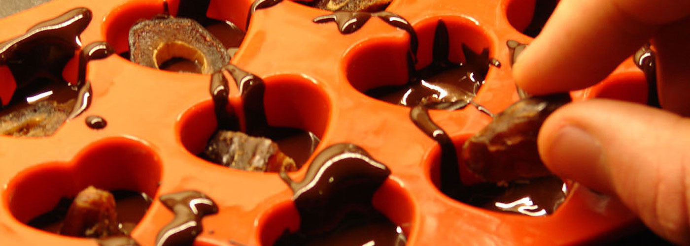 Date and Nut Filled Raw Chocolates