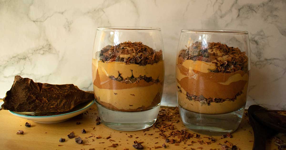 Creamy Coffee and Cacao Mousse