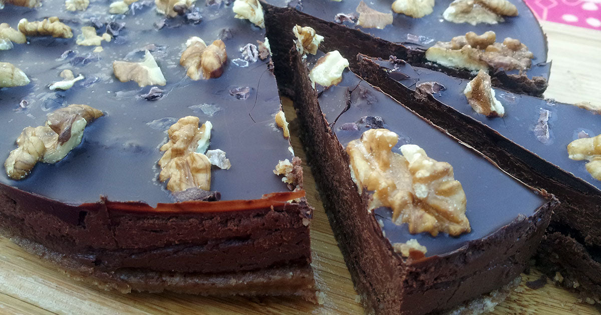 Coffee & Walnut Raw Chocolate Torte
