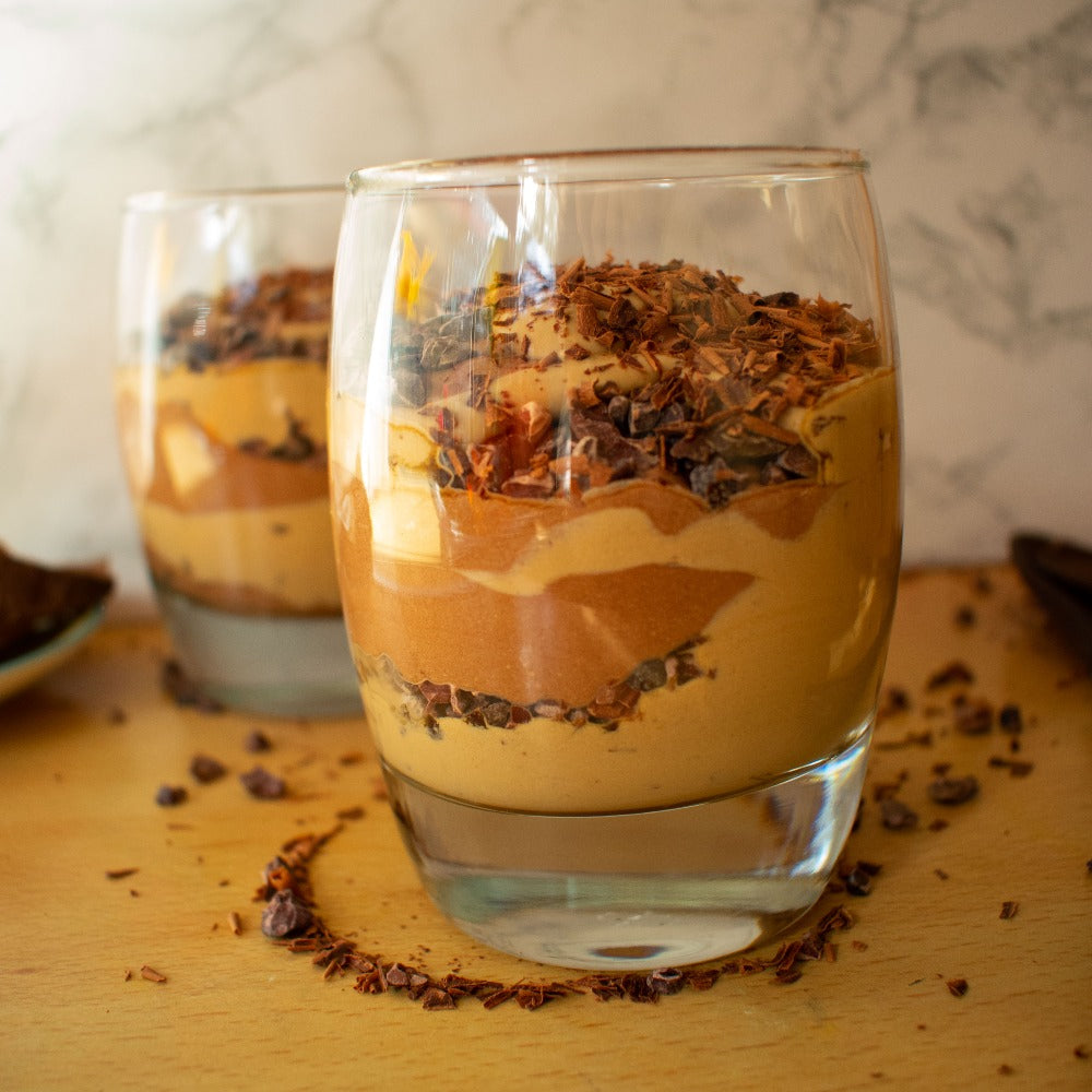 coffee and cacao mousse