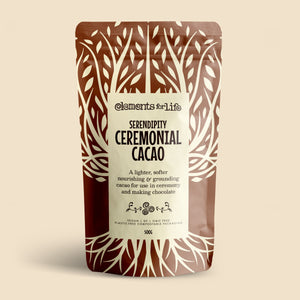 serendipity ceremonial cacao 500g front web