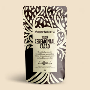 virgin ceremonial cacao 500g front of pack