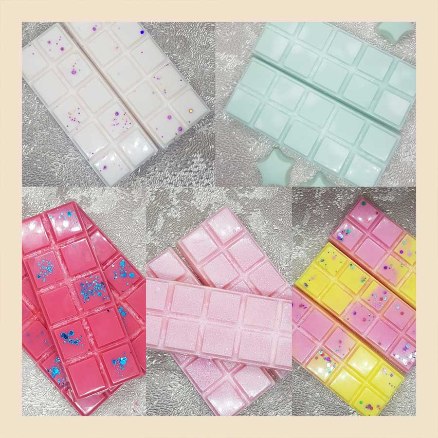 10 chunk snap wax melt bars