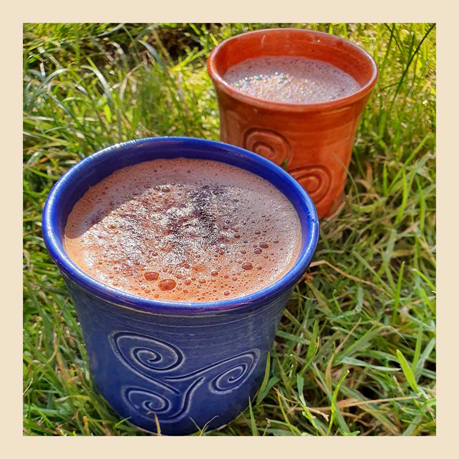 cacao drink made with ceremonial cacao