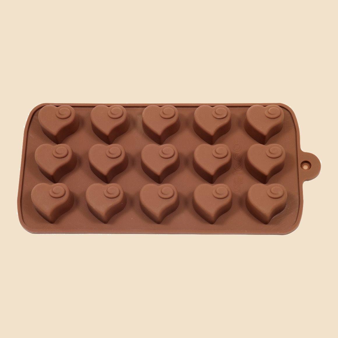 Heart Swirl Valentine Chocolate Mould
