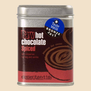 Raw cacao hot chocolate, spiced