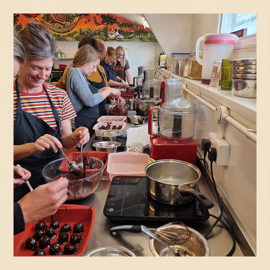 enjoy a raw chocolate workshop